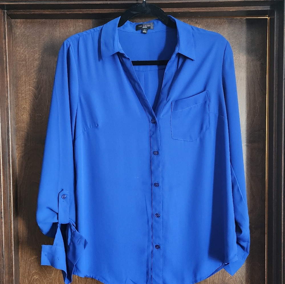 Blue Blouse Meduim The Limited